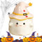 Vriusi Taza de Halloween, Taza fantasma - Taza con motivo fantasma de Halloween,Taza con motivo fantasma, taza con motivo fantasma de cerámica con tapa linda 350ml para la decoración del