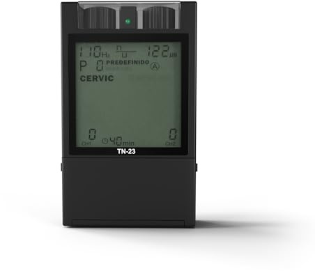 Tens TN23 Electroestimulador Profesional EMS, Fisioterapia y Rehabilitacion Muscular, Ciatica Fascitis Plantar Lumbalgia Rodilla Dolor Menstrual - 21 Modos
