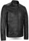 Leatherick Herren Premium Nappa Schafsleder Cafe Racer Schwarze Bikerjacke (DE/NL/SE/PL, Alphanumerisch, XL, Regular, Regular, Jacket Black Leo)