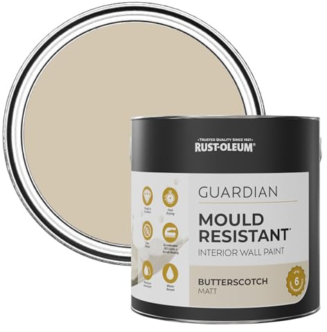 Rust-Oleum Beige Guardian Mould Resistant Wall Paint - Butterscotch 2.5L