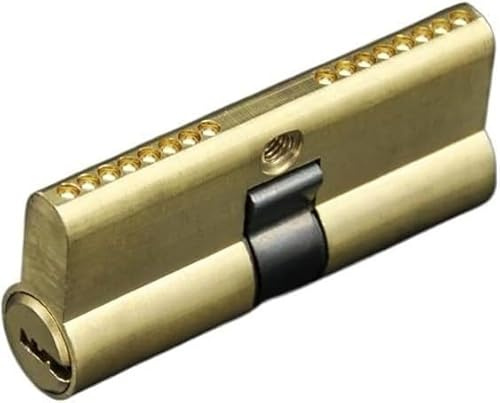Cylindre de Serrure Biaisée de Porte en Laiton - Quincaillerie Antivol 65-110MM avec Clé AB - Noyau Allongé à Barillet Personnalisé