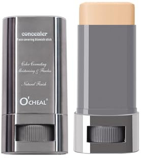 O'CHEAL Bâton de fond de teint pour le visage - Longue durée - Éclaircissement léger du visage - Correcteur - Contour - Maquillage de beauté - 30 g - Couleur chair foncée