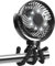 Hianjoo 10000mAh Pram Fan with Remote, 3 Speeds USB Rechargeable Stroller Fan with LED Lights, 360° Rotation Portable Electric Table Fans for Baby Stroller Car Seat Home Office Travel Camping (Black)