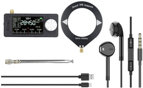 Koolenry SI4732 Mini Radio Receiver,Radio for Full-Band Broadcasting,ESP32-S3 Control,LSB/USB/AM/FM Mode with Antenna/Earphone