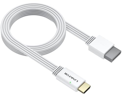 LiNKFOR Wii zu HDMI 1080P/720P Adapter mit AdapterKabel 150cm, Video und Audio Konverter kompatibel mit Allen Wii-Anzeigemodi für Wii U, HDTV, Monitor, Projektor Weiß