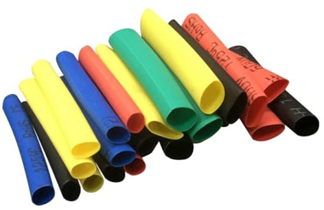 FIXOSHEE 656 pièces Gaine Thermorétractable PE Isolante Ignifuge pour Câbles Électriques Tubes Isolants Résistants Chaleur pour Électriciens Kit Manchons pour Protection des Fils