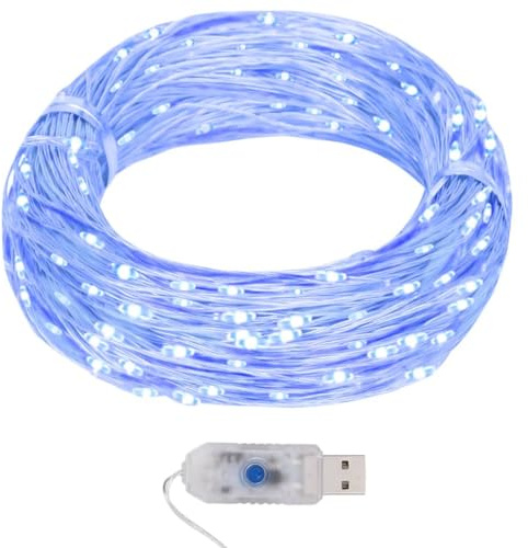 Solivagant Guirlande Lumineuse Micro LED 40m 400 LED Bleu 8 Fonctions,(0.19 KG)