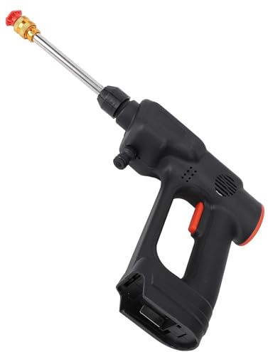 BONKZEBU Laveuse électrique Portable sans Fil avec des Performances Puissantes pour Le Lavage de Voiture, 900 PSI 2,4 GPM Buse 6 en 1 avec Batterie 2 X 8888 MAh pour Le Nettoyage Extérieur (Prise UE)