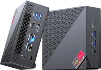 NiPoGi AM06Pro Mini PC AMD Ryzen 5 5500U(Beats 5825U/3550H,up to 4.0GHz) Mini Computer 16GB DDR4 512GB SSD Mini PC Windows 11 Pro 4K Triple Display/WiFi/BT/Type-c/USB/HDMI for Home/Business/School
