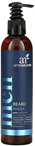 ArtNaturals Pflege Shampoo für den Bart - mit Aloe Vera, Teebaum- und Jojobaöl - 236 ml - Sulfatfrei