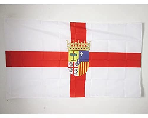 AZ FLAG Bandera de la Provincia DE Zaragoza 90x60cm para Palo - Bandera Zaragoza EN ARAGÓN 60 x 90 cm