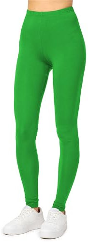 Merry Style Damen Lange Leggings aus Viskose MS10-143 (Grün, M)