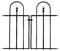 Panacea 91cm Triple Arch Garden Gate - 87501