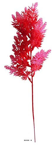 Artificielles.com - Pic de thuya factice H35cm plastique extérieur 9 ramures Rouge Fushia