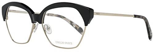 Emilio Pucci Unisex-Erwachsene EP5070 001 56 Brillengestelle, Schwarz (Nero LUCIDO)