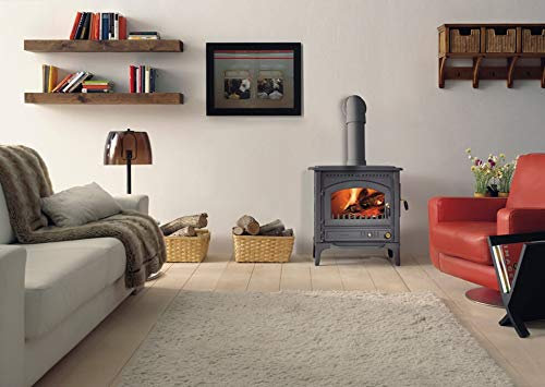 ESTUFA DE LEÑA LACUNZA MODELO LEVANTE DOBLE COMBUSTION