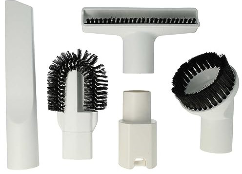 vhbw Set de boquillas de 5 uds. Compatible con Vorwerk Kobold VK150, VK200 aspiradoras Blanco