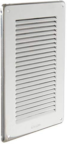 La Ventilazione GIN1424R-Y Rejilla de ventilación, Acero Inoxidable 430, 140x240 mm