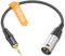tisino xlr a 3.5mm jack balanceado adaptador de cable, chapado en oro de 1/8 mini jack auxiliar a XLR macho mono cable de audio para el teléfono móvil, ordenador portátil, altavoces, mezclador - 0.3m