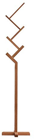 Garderobenleiste mit Haken, nordische Garderobe, Massivholz, für Flur und Landung, 3 Farben zur Auswahl (Farbe: Weiß / Eiche / Antik)