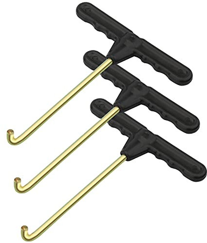 Marvelity 3 Pcs Trampoline Spring Pull Tool Kit, Trampoline Parts T-Hook Puller, Trampoline Accessories Spring Pull T-Shape Hook