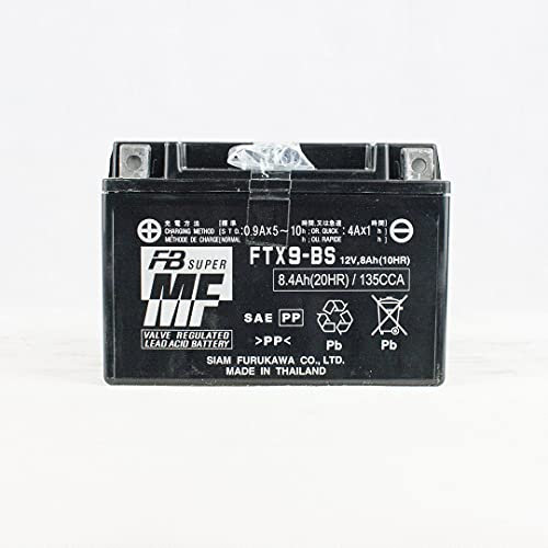 Batterie moto Furukawa FTX9-BS (YTX9-BS) - Sans entretien - 12 V 8 Ah - Dimensions: 150 x 87 x 105 mm compatible avec Benelli Macis 150 2012-2013