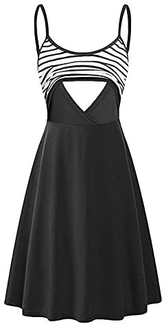 Robe de Maternité sans Manches Fronde Robe d'allaitement Pyjama Chemise de Nuit Mi Longue Robe de Soirée Enceinte Costume de Allaitement Vetement Robe été Couleur Unie
