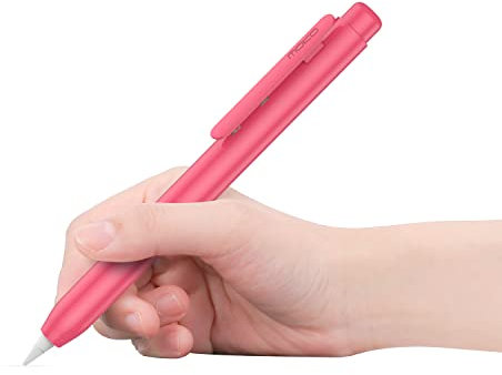 MoKo Custodia Protettiva Compatibile con Apple Pencil 1a Gen., Cover Retrattile con Cappuccio per Pennino, Compatibile con Nuovo iPad 10 2022/iPad 9/8/7 2021/2020/2019/iPad Mini 5, Anguria Rossa