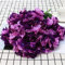 ARKERO Großer 6-köpfiger künstlicher Blumenstrauß aus Seide, Hortensie, Hochzeit, Brautstrauß, künstliche Blume, Heimdekoration, Blumenwand,, Deep Purple