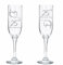Always Looking Good Set di 2 calici da champagne incisi per il 25° anniversario di matrimonio, in argento, con incisione