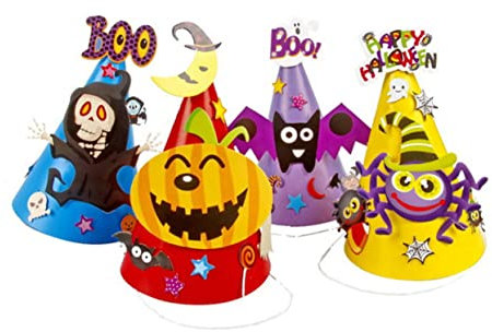 STOBOK 12st Partyhüte Basteln Lustiger Tierhut Halloween-Cartoon-hüte La Hut Spinnenhut Nf Hut Halloween-Partyhut PBR Hut Halloween-Kappe Halloween-papierhüte Geschenke Kind Cosplay