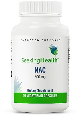 Seeking Health NAC - Antioxidans und Immunsystem Unterstützung Nahrungsergänzungsmittel - für eine starke Leber - Huge Respiratory Health Boost - N-Acetyl-l-Cystein 90 vegetarische Kapseln