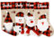 iDIY Weihnachtsstrumpf Personalisiert - 4 Stück, 3D Weihnachtsmann Rentier Gnom Schneemann Nikolausstrumpf mit Namen Kinder