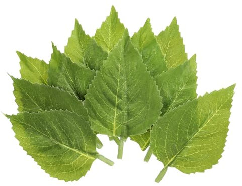 PATIKIL 3.54x1.97 Künstliche Seide Sonnenblume Blatt 40Stk Künstliche Grünpflanzen Blätter Gefälschte Blätter Falsche Kunsthandwerk Blätter für Basteln Haus Verzierung