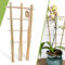 5 Pack 16 Bamboo Trellis for Climbing Plants-Natural Garden Ladder Trellis, Fan -Shaped Support Trellis for Potted Plant Decor in Door