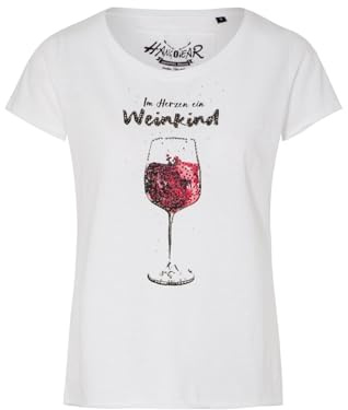 Hangowear Damen T-Shirt WEINKIND weiß XS