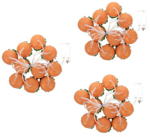 Ciieeo 3 Sätze Burger-Lichterketten dekorative Außenleuchten Astetische Raumdekoration weihnachtsdeko urlaub dekorative lampe Pommes schmücken Lebensmittel Laternenpfahl