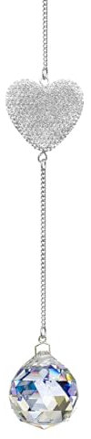 Memorial Crystal Suncatcher - Unique Sympathy Gift for Loss of Loved One - Bereavement for Father, Mum, Dad, Child, Husband, Brother, Grandmother (White)
