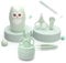 4 in 1 Baby Manicure Kit Baby Nail Kit Care Set Baby Manicure and Pedicure kit Baby Nail Clippers Scissor Baby Nail File & Tweezer for Baby Boy and Girl (Green)