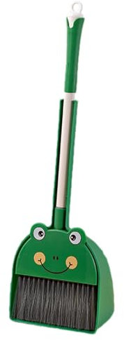 Kids Broom and Dustpan Set, Kids Broom and Dustpan Set for Toddler, Small Broom Toy Broom for Kids, Kids Cleaning Toy Set, Small Child Broom and Dustpan, Cleaning Toys Set for Aged 3-8 Years(Green)