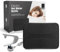 KEPLIN Rechargeable Electric Hot Water Bottle Soft & Cosy Bed, Hand & Body Warmer - Fast Heating, Auto-Shut Off Function, Over-Heat Protection & No Refill Heat Pad (Black)
