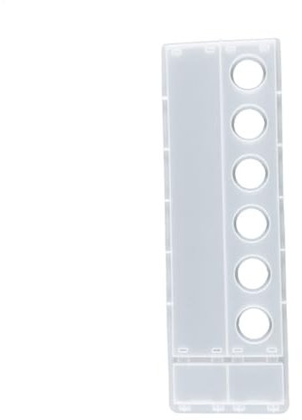 Moldes de silicona para vasos de chupito de resina – Molde de silicona con 6 agujeros para resina | Moldes de bandeja de resina Molde de silicona para paletas de silicona, molde de soporte para vasos