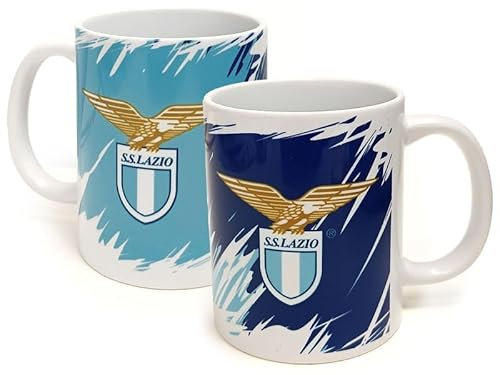 Tazza mug in ceramica SS Lazio Bianco Celeste