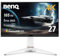 BenQ MOBIUZ EX271U 27” 4K eARC 165Hz 1ms DP 1.4 HDMI 2.1 65W USB-C Gaming Monitor, 95% P3, DisplayHDR 400, Freesync Premium, KVM, Pixsoul Engine, Remote Controller