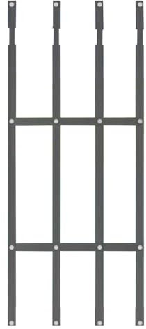 Reja Ventana Rejas de Seguridad Resistentes para Ventanas, Protección de Ventanas Comerciales Contra Ladrones, Barricada con Barras Ajustables para Ventanas de 80 a 140 Cm, para Desván/cobertizo(H-39.