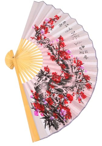 Wandventilator Großer Faltfächer aus Papier und Bambus | Faltbar und Leicht, Mehrfarbige Ausführung, Fan Decor Wall für Bühne und Kopfteil