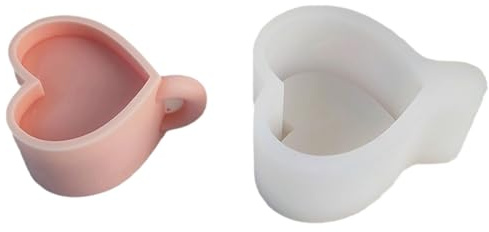 Kreative Liebesbecher-Form aus Silikon, Herzform, Kaffeetasse, Seife, Harz, Kuchen, Schokolade, Hochzeitsdekoration, Herzform