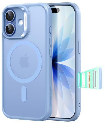 ESR für iPhone 17 Hülle mit Kamerasteuerung Capture Button, Kompatibel mit Magsafe, Handyhülle für iPhone 17 Case, Zertifizierter Militärschutz Starke Stoßfest, Matt Hellblau