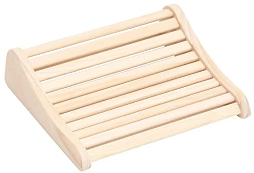 Ziaphsol Sauna Kopfstütze aus massivem Kiefernholz, breite Latten 37 x 33 x 10 cm, als Rückenlehne für Dampfbad und Infrarotkabine, für Entspannung im Sauna Zubehör