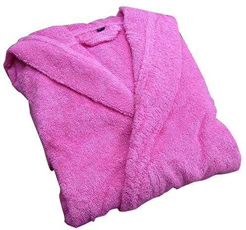 Teecom Peignoir à Capuche, Enfant, Mixte, 100% Coton (10, Fushia)